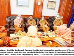 Pasca Kebakaran di Pulau Buluh, Pemprov Kepri Bantu Bangun Pelantar dan Buat Ulang Surat Tanah