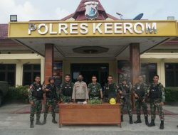 Satgas Pamtas Yonif 126/KC Berhasil amankan Narkotika Jenis Ganja dari Masyarakat