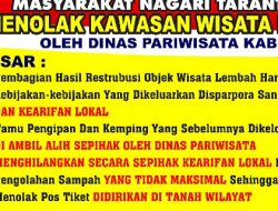 Besok, Masyarakat Dua Nagari Gelar Aksi Damai Selama 4 Hari di Gerbang Harau, Tuntutan : Menolak Disparpora Menjadi Pengelola Tunggal Tempat Wisata !