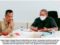 Pemkab Bintan Jamin Stabilitas Harga dan Ketersediaan Pangan ‘Ramadhan-Idul Fitri’