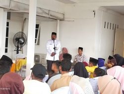 Menyambut bulan suci Ramadhan , Dinas Lingkungan Hidup Rohil Takziah dan Santunan Anak Yatim