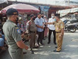 SATINTELKAM POLRES MERANGIN monitoring kegiatan pasar beduk/pasar taqjil Bangko bersama kadis koperindag kop merangin