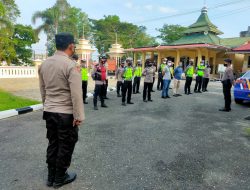 Polres Merangin Laksanakan Apel Siaga Dalam Rangka Pengamanan Pasar Beduk Di Bulan Suci Ramadahn 1443H