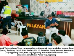 ‘Perang Sarung’ dan Balap Liar: Polsek Tanjungpinang Timur Amankan Puluhan Anak