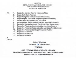 Menpan RB Terbitkan Ketentuan Cuti ASN di Idul Fitri 1443 H: Larang ASN Gunakan Mobil Dinas untuk Mudik
