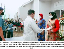53 Ahli Waris Pahlawan KRI Nanggala-402 Resmi Tempati Rusus dari Negara