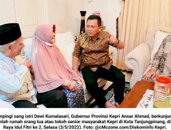 Bersama Istri, Ansar Ahmad Kunjungi Sejumlah Tokoh Masyarakat Kepri