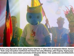 ‘Dudu’ Maskot Porprov Kepri Ke-V di Bintan