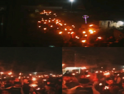 Pawai Obor, Simbol Menyambut Idul Fitri di Gantung Ciri, Kabupaten Solok