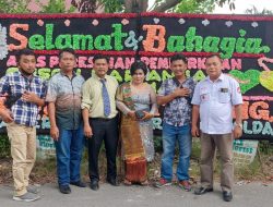 Ketua Persatuan Wartawan Polda Sumatera Utara (PWPSU) Burju Simatupang ST, Menghadiri Acara Pemberkatan Pernikahan Wartawan Yang Tergabung Dalam (PWPSU)