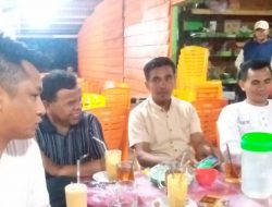 Ketua FPII Korwil Kuansing Ngopi Malam Bersama Danramil 02/Kuantan Tengah