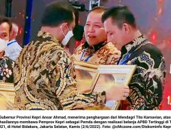 Pemprov Kepri Raih Penghargaan dari Mendagri: Pemda dengan Realisasi Belanja APBD Tertinggi 2021