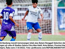 Persib Menang Telak (10-0) atas Batam Selection
