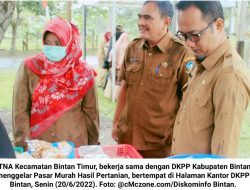 Bersama DKPP Bintan, KTNA Bintan Timur Gelar Pasar Murah Hasil Pertanian