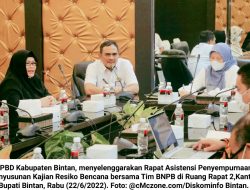 Bersama Tim BNPB, BPBD Bintan Lakukan Kajian Resiko Bencana