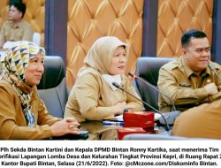 Tanjung Permai dan Kampung Hilir Masuk Nominasi Kelurahan/Desa Terbaik Provinsi Kepri 2022