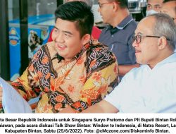 Soal Pariwisata, Dubes RI untuk Singapura Apresiasi Roby Kurniawan
