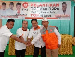 Pelantikan DPC dan DPRa serta gelar TOP oleh ketua oleh ketua DPD PKS Rohil Edison ,SAg.MH