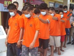 Polisi Tetap kan 11 Tersangka Pelaku Jaringan Narkoba Jenis Sabu dan Pil Ektasi