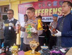 Jajaran Polres Tanjabtim Gagalkan Penyelundupan Miras dan Keramik Tanpa di Lengkapi Dokumen