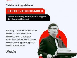 Menteri PAN RB Tjahjo Kumolo Meninggal Dunia