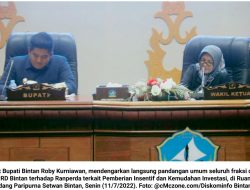 Roby Kurniawan Apresiasi atas Persetujuan Fraksi terhadap Ranperda Insentif dan Investasi