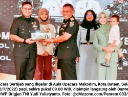 Brigjen TNI Yudi Hadiri Pisah Sambut Dandim 0316/Batam