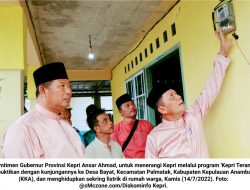 Hidupkan Sekring Listrik di Desa Bayat, Bukti Ansar Ahmad untuk ‘Kepri Terang’