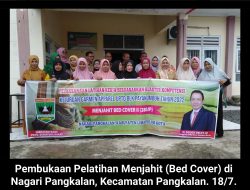 H.Dody Delfi Bersama UPTD-BLK Payakumbuh Buka Pelatihan Menjahit di Nagari Pangkalan