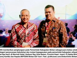 Pemkab Bintan Juara 2 Kategori Perencanaan Kebutuhan dan Mutasi Kepegawaian