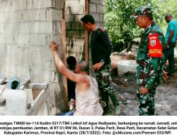 Selalu Numpang Orangtua dan Tetangga Jika BAB, Satgas TMMD Buatkan Jamban untuk Jumadi