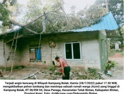 BPBD Bintan: Warga Mesti Waspada Potensi Angin Kencang…
