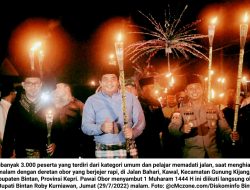 1 Muharram 1444 H: Pawai Obor, Roby Kurniawan Jalan Kaki bersama Masyarakat