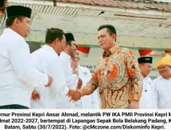 Ansar Ahmad Lantik PW IKA PMII Kepri 2022-2027