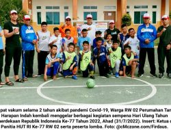 HUT RI Ke-77: Warga RW 02 Perumahan THI Gelar Berbagai Perlombaan