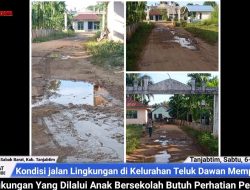 Kondisi Memprihatinkan, Jalan Lingkungan Yang Dilalui Anak Bersekolah Butuh Perhatian Pemerintah