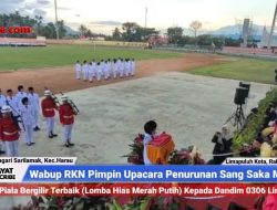 Wakil Bupati Limapuluh Kota RKN Pimpin Upacara Penurunan Sang Saka Merah Putih