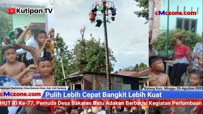 Didukung LSM Formapera Sumut, hari ini Pemuda Desa Bakaran Batu adakan kegiatan perlombaan HUT RI Ke-77