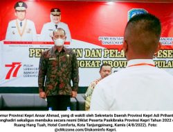 38 Orang dari Kabupaten/Kota Se-Kepri Ikuti Diklat Calon Paskibraka Tingkat Provinsi Tahun 2022