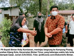 Roby Kurniawan Bantu Korban Banjir di Bintan Timur dan Akan Normalisasi Waduk Sei Datuk