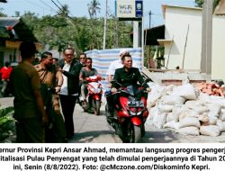Ansar Ahmad Pantau Pengerjaan Revitalisasi Pulau Penyengat: Harap Dimaklumi Jika Masih Tampak Belum Beraturan…