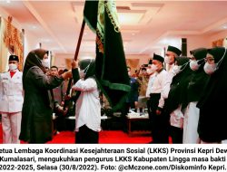 Dewi Kumalasari Kukuhkan Pengurus LKKS Lingga Masa Bakti 2022-2025