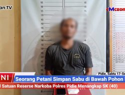 Simpan Sabu di Bawah Pohon Mangga, Seorang Petani di Pidie Ditangkap