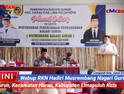 Wabup Limapuluh Kota, RKN Hadiri Musrembang Nagari Gurun