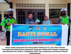 HUT Polantas Ke-67: Sat Lantas Polresta Tanjungpinang Anjangsana ke Purnawirawan Polri…