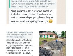 Heboh Warga Teluk Dawan Keluhkan Timbunan Jalan Pakai Limbah PKS