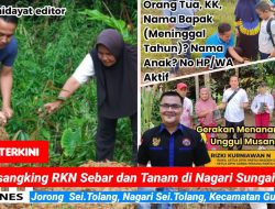 BLD Musangking RKN Sebar dan Tanam di Nagari Sungai Talang