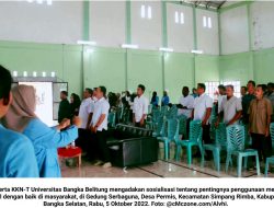 KKN-T UBB Sosialisasi Penggunaan Medsos di Masyarakat…