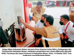 Satgas Migas Tera Ulang SPBU, Pertashop dan Depo Pertamina di Bintan: Tidak Ditemukan Pengurangan atau Kecurangan…