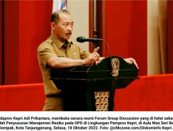 Adi Prihantara Buka FGD Penyusunan Manajemen Resiko bagi OPD Pemprov Kepri…